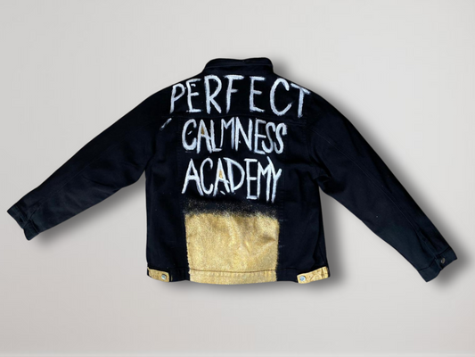 "Perfect calmness academy" Denim Jacket
